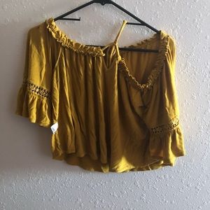 Off the shoulder crop top